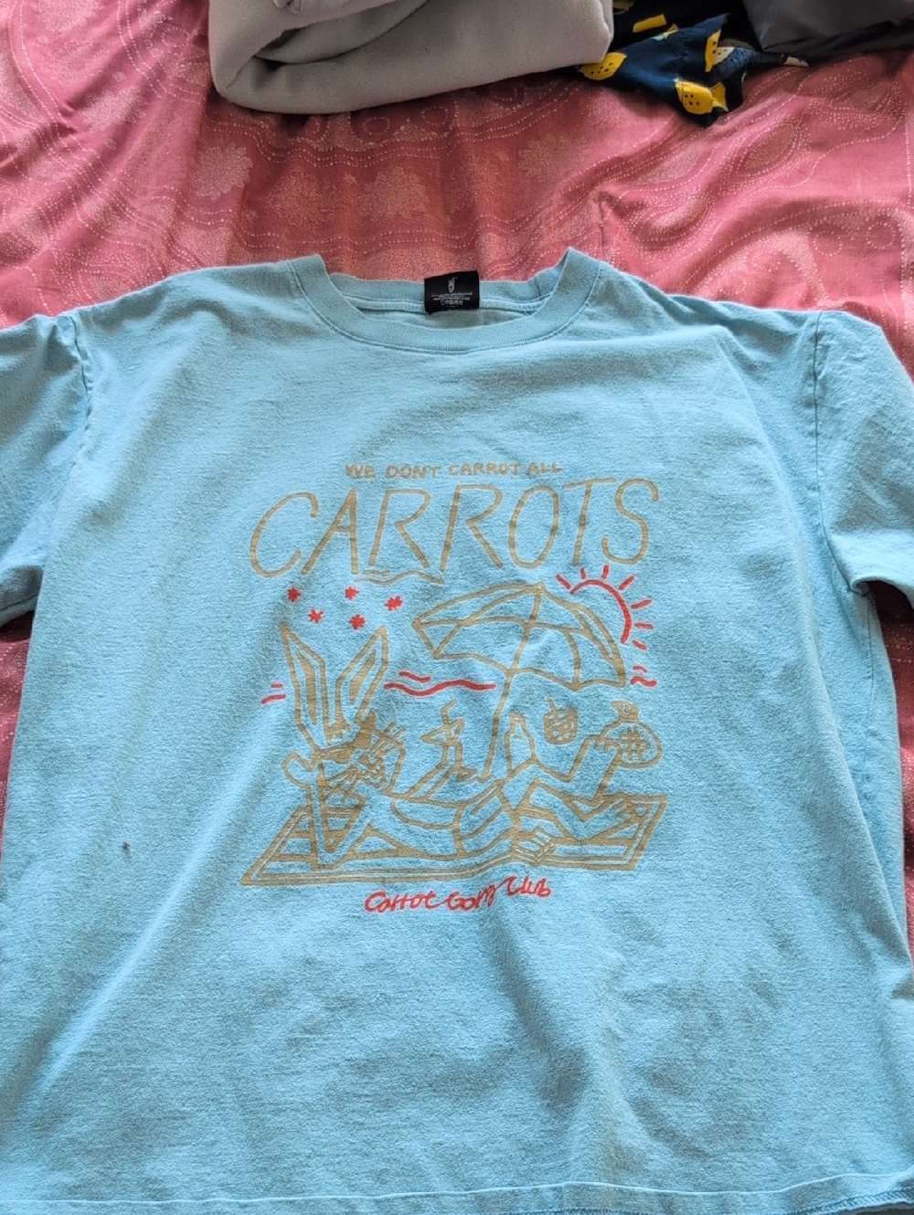 Light Blue Graphic Short Sleeve Tee